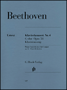 Piano Concerto No. 4, Op. 58 piano sheet music cover